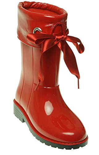 Igor W10114005 Bota DE Agua CAMPERA Charol Rojo NIÑA