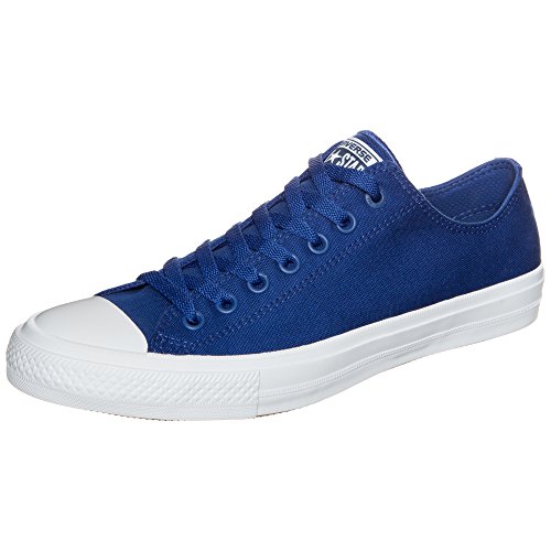Converse Chuck Taylor All Star II Ox, Zapatillas Unisex Adulto, Azul (Blau/Weiß Blau/Weiß), 38 EU