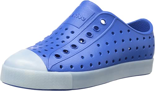 Native Jefferson Slip-On Sneaker,Victoria Blue Glow,5 M US Toddler