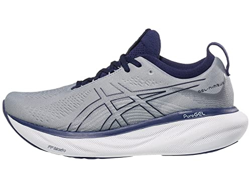 ASICS Gel-Nimbus 25, Zapatos para correr Hombre, Sheet Rock/Indigo Blue, 48 EU