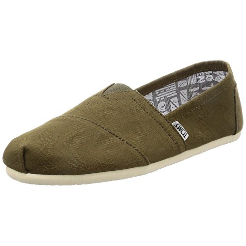 Toms Canvas Alpargata Esp - Alpargatas para hombre, Verde (Military Olive), 42 EU
