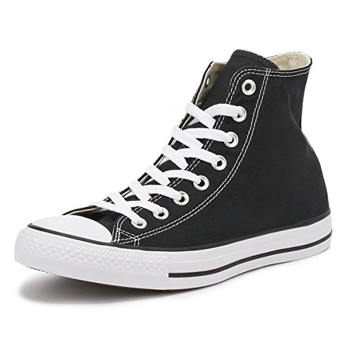 Converse All Star Hi Canvas Zapatillas Negras-UK 8