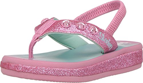 Skechers Sunshines-Beach Chic, Sandalias Niñas, Multicolor (PKMT Pink Dura Glitter/Multi Trim), 25...