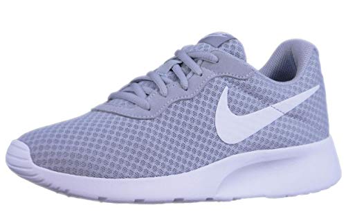 Nike Tanjun - Zapatillas para mujer, color gris lobo / blanco, talla 39