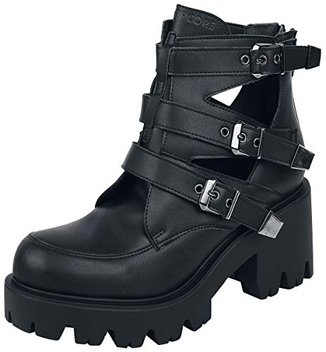 Altercore Randa Vegan Mujer Botas Negro EU37 poliuretano