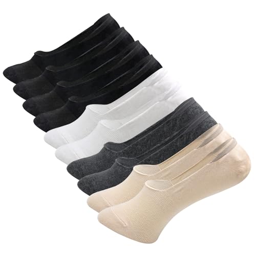 Soleeya 10 Pares Calcetines Invisibles Hombre y Mujer EU 39-45, Calcetines Cortos Transpirables...
