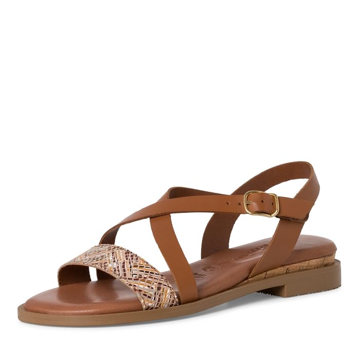 Tamaris Mujer 1-28111-42, Sandalia con talón, Cuoio Comb, 37 EU