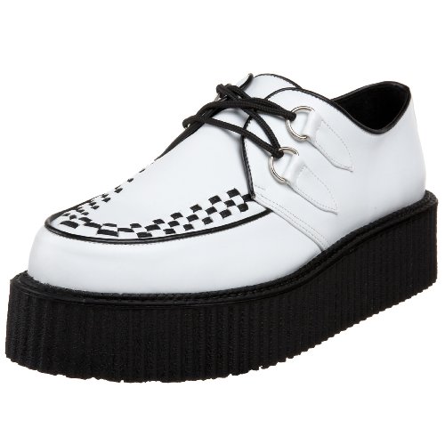 Demonia V-CREEPER-502 Wht Vegan Leather UK 4 (EU 37)