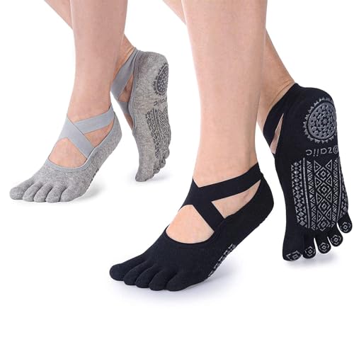 Ozaiic Calcetines Yoga Pilates Antideslizante Deporte Mujeres Pueden Utilizar para Yoga, Pilates y...