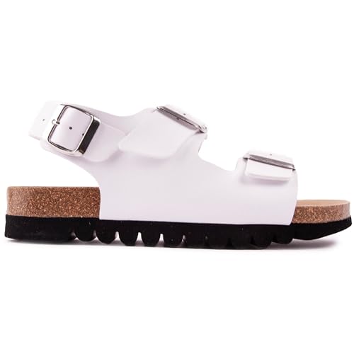 V.GAN Vegan Lima Footbed Mujer Sandalias Blanco 36 EU