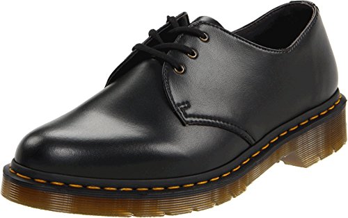 Dr. Martens 1461 Vegan - Zapatos de cordones para hombre, Negro, 37