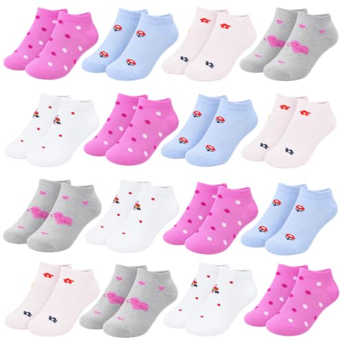 Nakloe -12 Pares - Calcetines tobilleros niña - Calcetines niña - Calcetines cortos niña -...