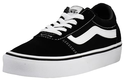 Vans Ward, Zapatillas Mujer, Black and White, 39 EU