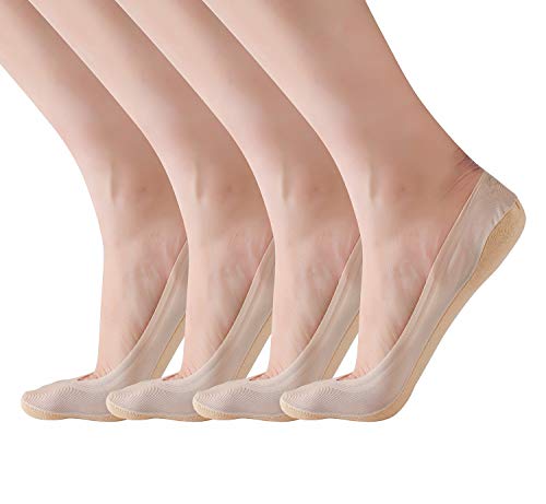 RIIQIICHY Calcetines Cortos con Almohadillas de Silicona Antideslizantes Juego de Calcetines...