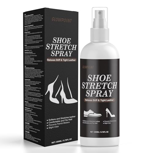 GLOWPOINT Spray Estirador de Zapatos, 200 ml Spray Estirador de Botas para Hombre y Mujer,...