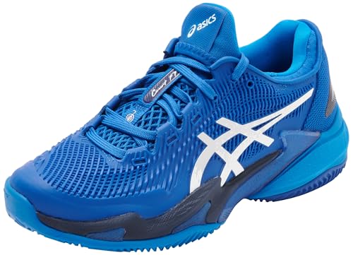 ASICS Court FF 3 Clay Novak, Sneaker Hombre, Azul ATÚN/Plata Pura, 42 EU