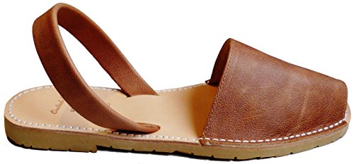 Avarcas Menorquinas con Suela Beige Suela de Goma, Tallas Grandes, Abarcas, Albarcas, Sandalias (46...