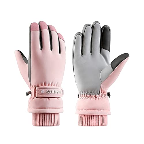 Andiker Guantes Impermeables del esquí de Las Mujeres, Guantes Termales de la Pantalla táctil del...