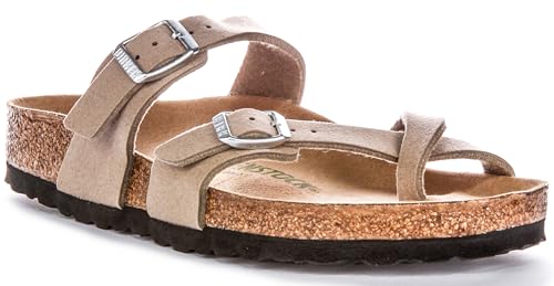 BIRKENSTOCK W Mayari Syn Normal Marrón - Sandalias cómodas y modernas con dedos de los pies, talla...