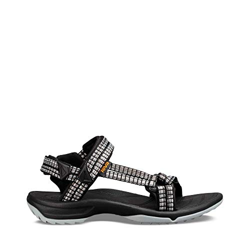 Teva Terra Fi Lite, Sandalias de Punta Descubierta Mujer, Multicolor (Samba Black Multi SBML), 39 EU