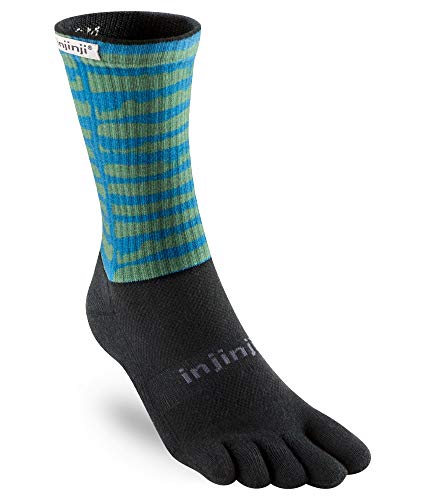 Injinji Traill Mid-Weight crew xtralife Gritty Spectrum L (44,5-47) Five toes socks