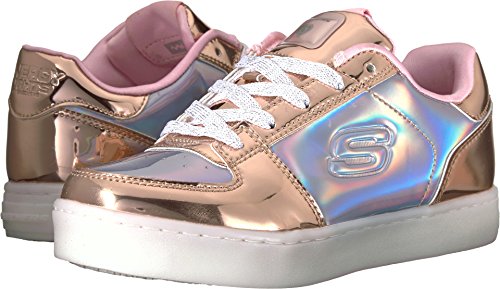 Skechers Energy Lights-Shiny Sneaks, Zapatillas Niñas, Multicolor (RSGD Rose Gold & Siver Dura...