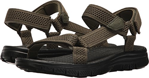 Skechers Sport Flex Advantage S - Sandalias de pescador para hombre, Verde -Oliva, 46 EU